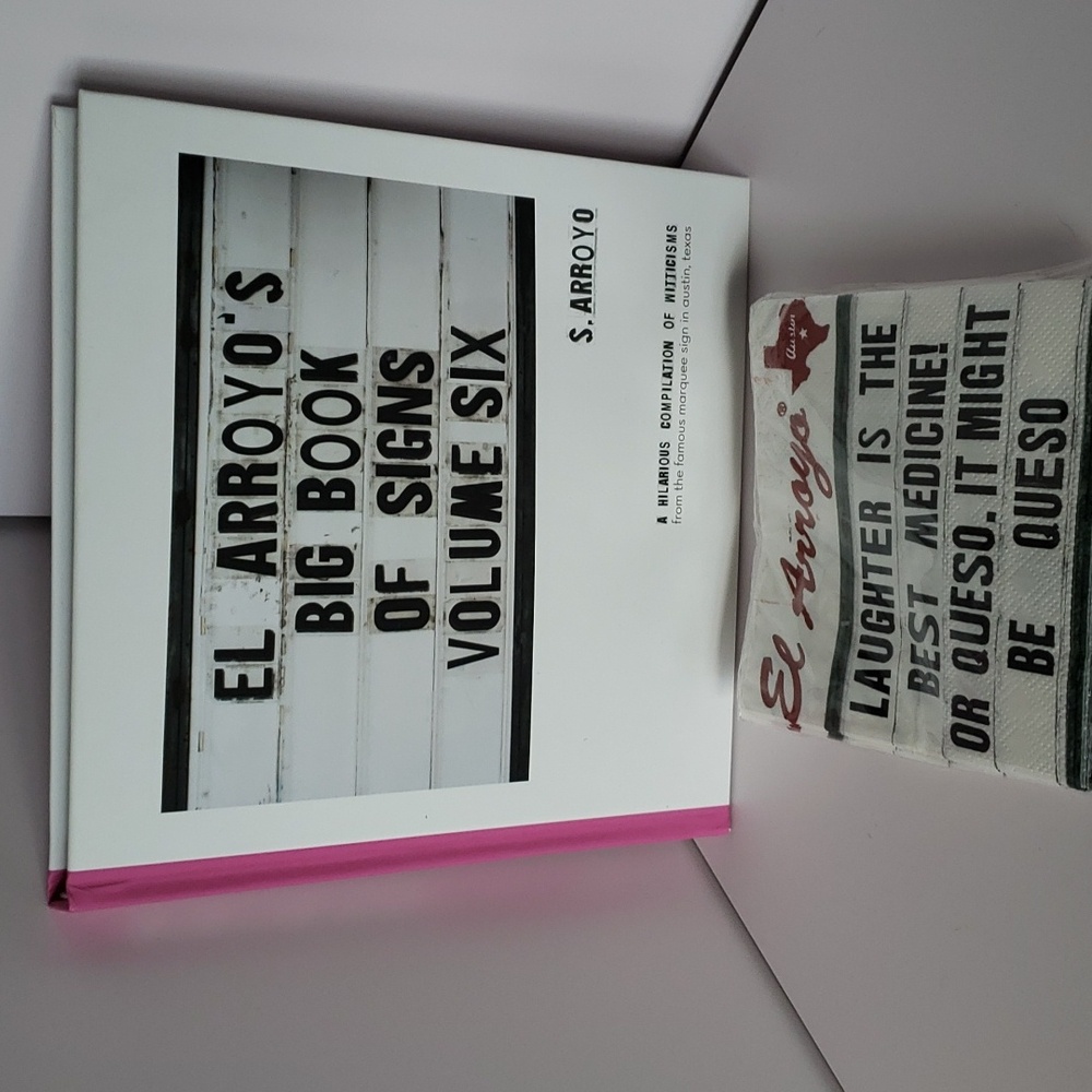 El Arroyo Big Book of Signs and coordinating napkins